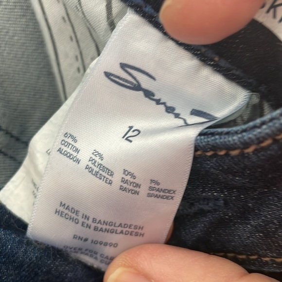 Seven 7 Jeans High Rise Bombshell Skinny, Size 12, Color Hayden - Picture 6 of 6